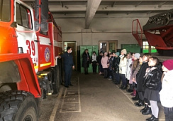 Школьникам напомнили правила пожарной безопасности 